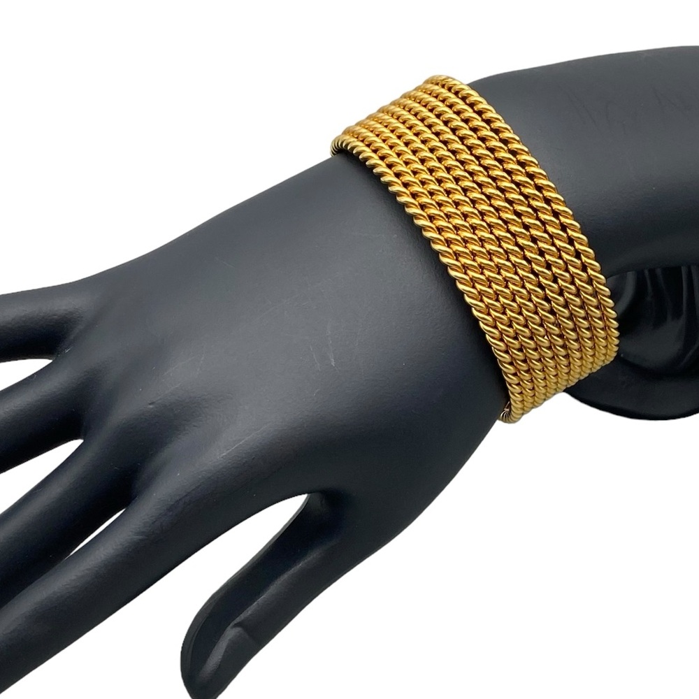 Vintage 80’s Avon Gold-Tone Twisted Rope Cuff Bracelet